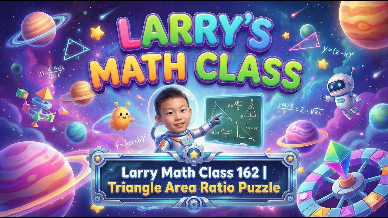 Larry Math Class 162 | Triangle Area Ratio Puzzle