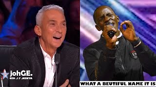 GOLDEN BUZZER!!! Britain's Got Talent: johGE(KENYA), Suprises the judges after singing worship song.