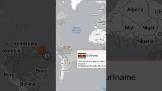 Suriname is large Suriname is large
