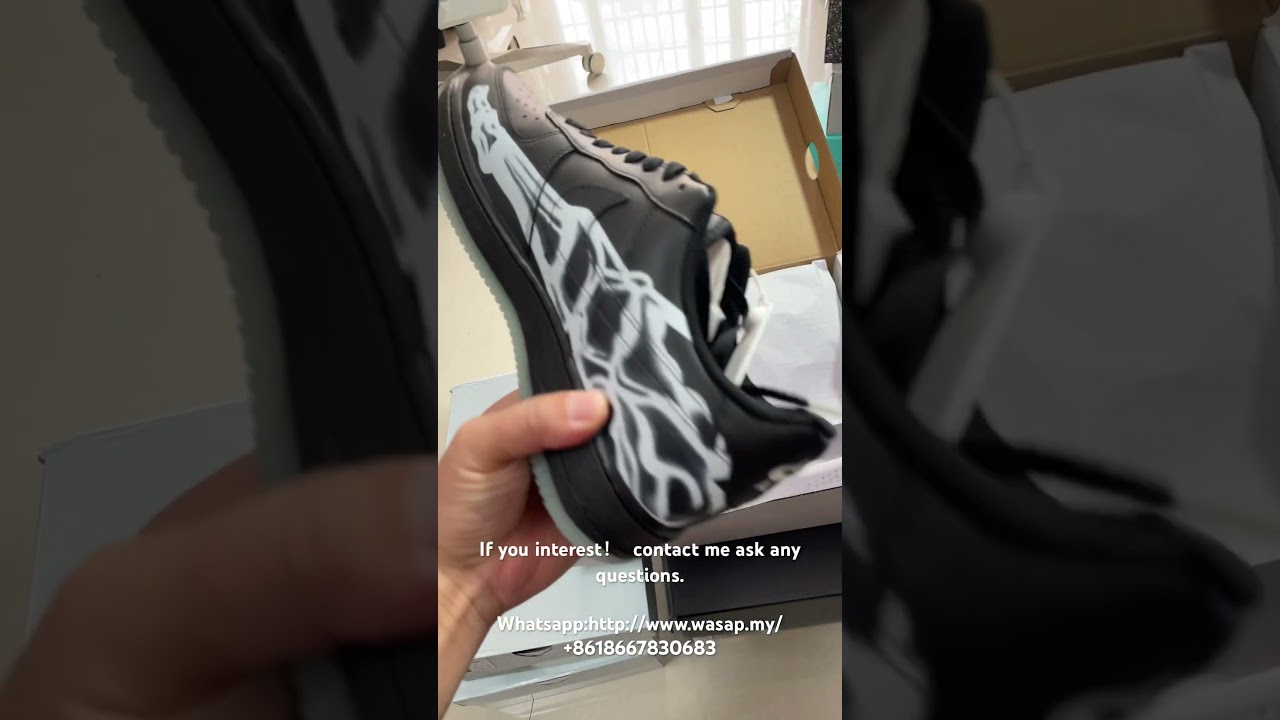 Nike Air Force 1 LowBlack Skeleton Halloween