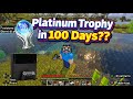 Minecraft Platinum Trophy on the PS4?! (100 Days Series) [Ep 1]