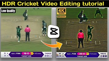 How to Make HDR Cricket video Editing || Capcut video Editing || Tiktok viral Editing