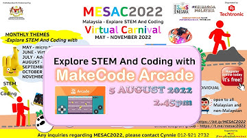 MESAC2022 - Explore STEM And Coding with MakeCode Arcade