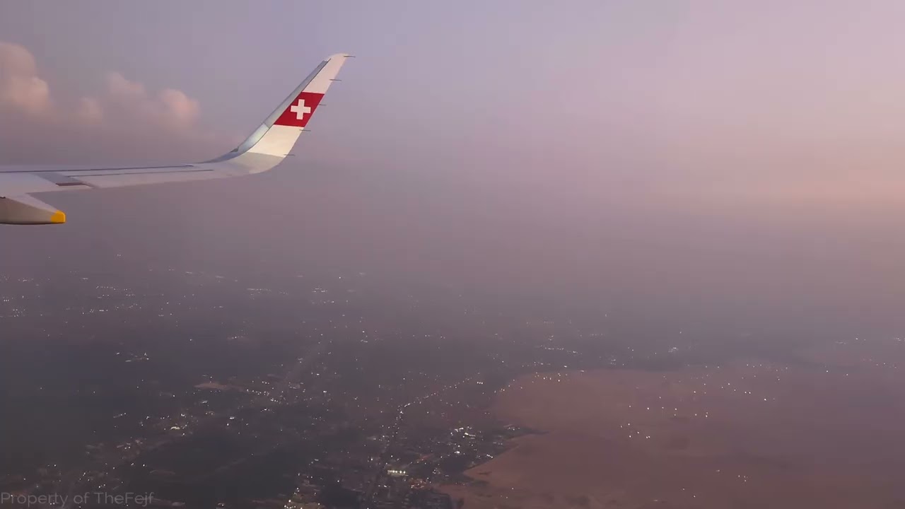 Swiss A320neo - Zurich to Cairo Takeoff and Landing