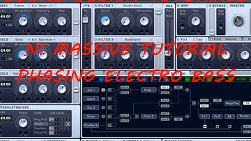 NI Massive Tutorial - Phasing Electro Bass