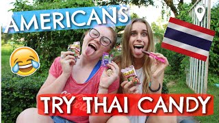 AMERICANS TRY THAI CANDY!
