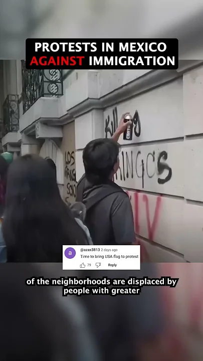 CHAOS in MEXICO as protests against immigration turn violent #news #mexico