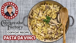 Pasta Da Vinci | DELICIOUS EASY Cheesecake Factory Copy Cat Recipe | Restaurant Remake S2 E13