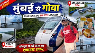 Mumbai to Goa Vande Bharat 22229 is This India's BEST Train Journey!🚄🌊 CSMT To Madgaon Vande Bharat