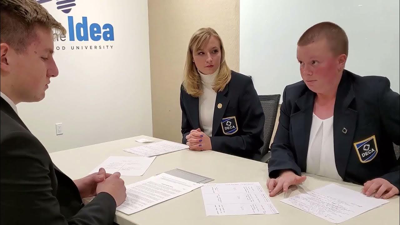 DECA Tip Team Team Role Play Example with Commentary (Sample) YouTube