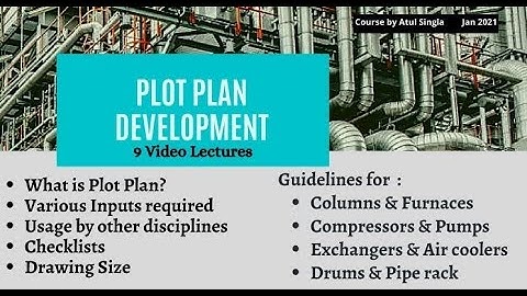 Promo II 10 of 21 II Overall & Unit plot plan II Certification Course II Piping