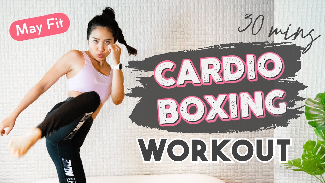 跟May一起宅家燃燒卡路里🔥居家30分鐘結合肌力的拳擊有氧運動 ｜不需器材、有趣不無聊 (總計消耗266大卡)