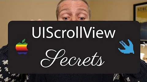 The secret to the UIScrollView