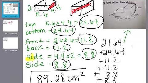 Surface Area of Composite Rectangular Prisms Example 1