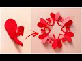 DIY Paper Cut Into Beautiful Heart Shapes Valentine S Day Heart Shaped Paper Cutting