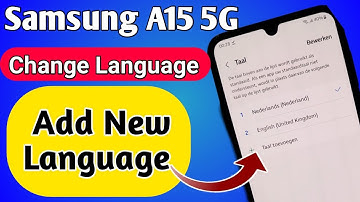 Samsung Galaxy A15 5g Language change