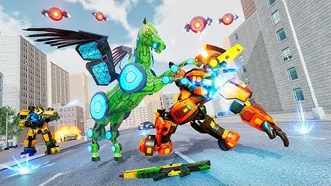 Flying Horse Robot Car Game – Robot Transform wars Back Street Studios Gameplay #1
