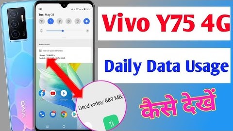 Vivo y75 4G mein daily data Usege Kaise dekhe / how to enable daily data used in vivo y75 4g