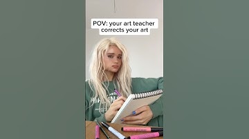 POV: your art teacher corrects your art... 😭🤌🏻 | JULIA GISELLA