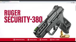 Ruger Security 380 - 9х17 идет вперед