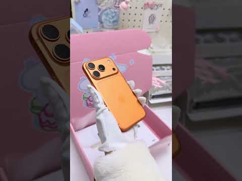 The most outrageous old money is here~ Immersive packaging  iPhone 17 Pro Hermes Orange