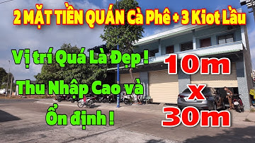 BÁN QUÁN CÀ PHÊ GÓC 2 MẶT TIỀN + 3 KIOT LẦU THU NHẬP CAO VÀ ỔN ĐỊNH Ở BÌNH DƯƠNG.