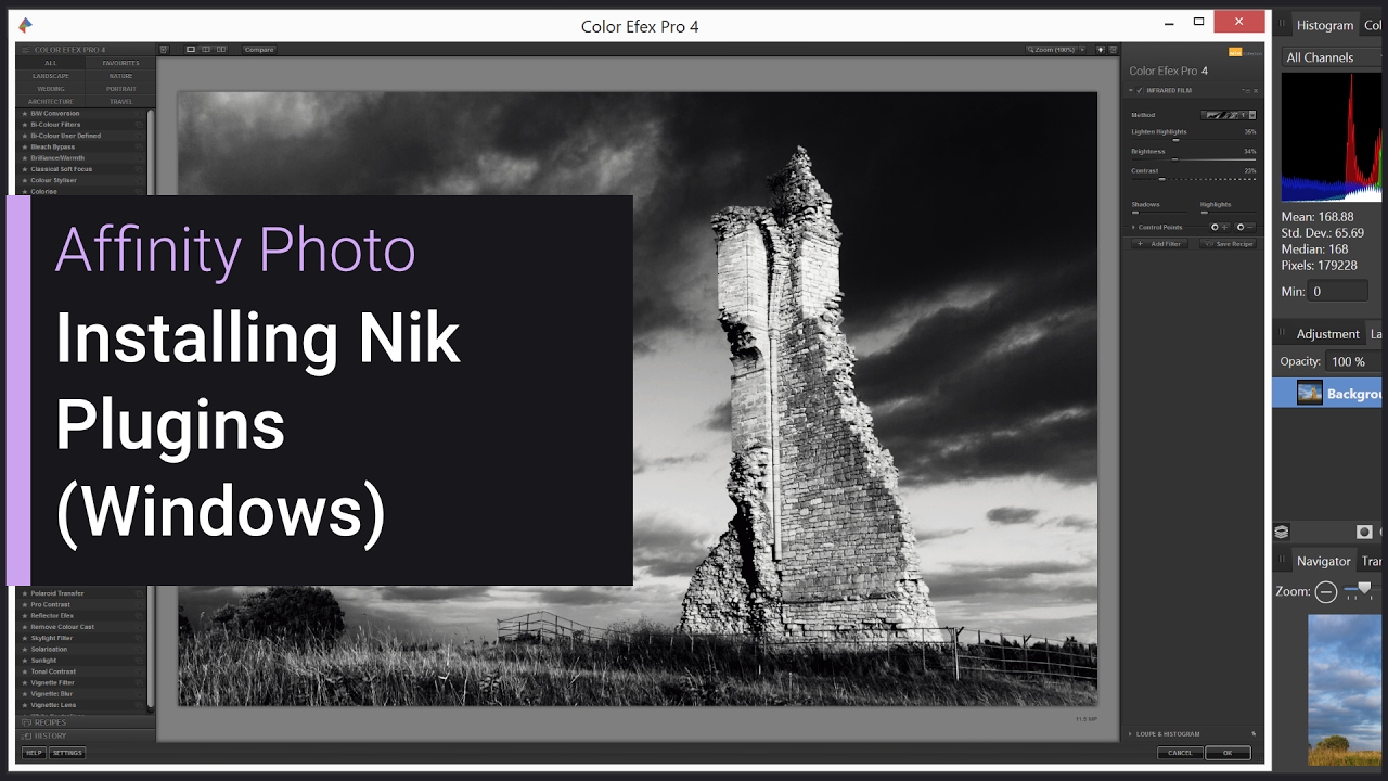 installing nik collection affinity photo