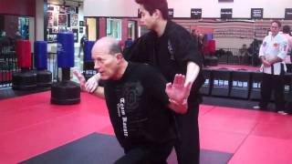 Hapkido double wrist grab from behind