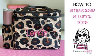 Embroider a Lunch Tote from Walmart