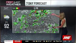 First Alert Forecast: Stormy weekend ahead with heavy rain and lightning likely