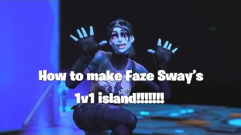 How to make Faze Sway‘s creative Island (tutorial)