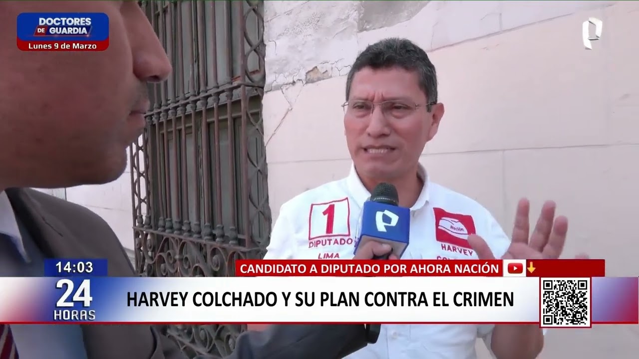 Harvey Colchado y su plan contra el crimen