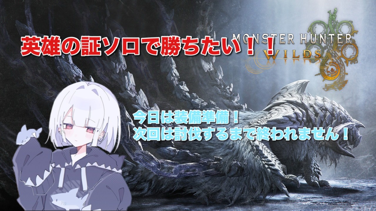 【mhwilds参加OK】英雄の証！ソロで勝ちたい！準備します！アドバイスがないと倒せません！！