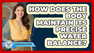 How Does The Body Maintain Its Precise Water Balance? - Bladder Health Support