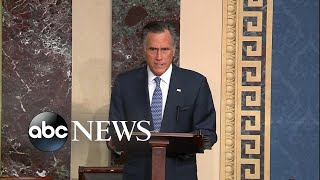 Celebrity Emotional Romney says he'll vote to convict Trump l ABC News Wealth