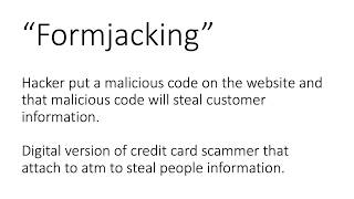 Computer secure : Formjacking