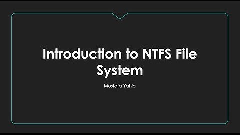 DFIR (Windows Forensics) Course: NTFS File System