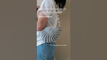 DIY schelpentas #macrametutorial #handgemaakt #macramediy #schelpentas #macramé #macramépatroon