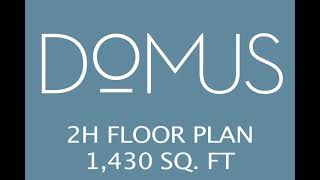 2H Floor Plan - 2 Bedroom Den At DoMUS