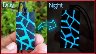 Glow in the Dark Pendant | glowing pendant with Epoxy Resin