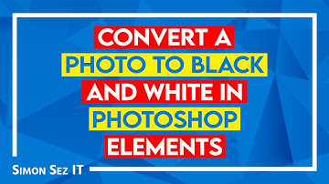 Convert a Photo to Black and White in Photoshop Elements 2022