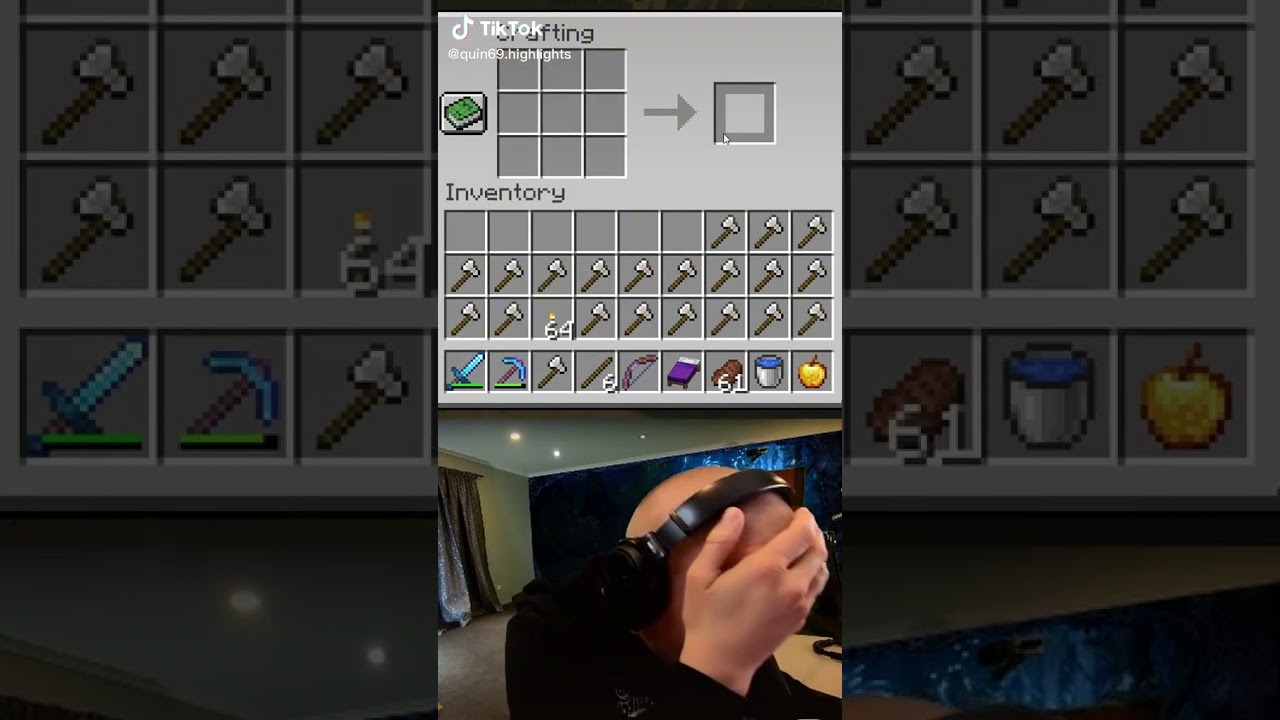 Crafting Iron Axes gone wrong 💀