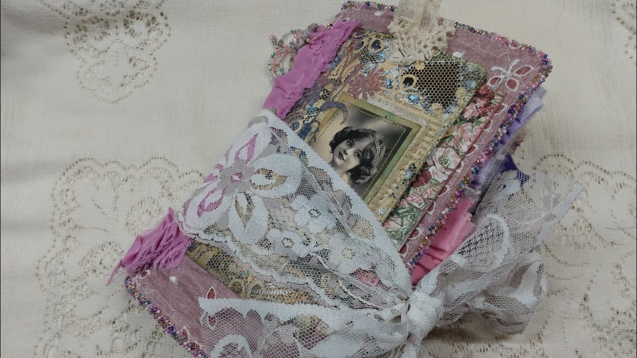 Junkjournal*『』 Junk Journal Flip Through. Two Romantic Neutral Vintage