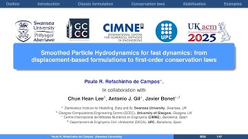 Smoothed Particle Hydrodynamics for Fast Dynamics - Dr Paulo R. Refachinho de Campos, UKACM 2025