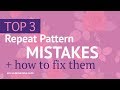 3 most common repeat pattern mistakes and how to fix them in Adobe Illustrator CC