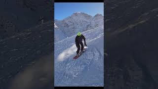 Катание на чегете Ч.1  #чегет  #горы