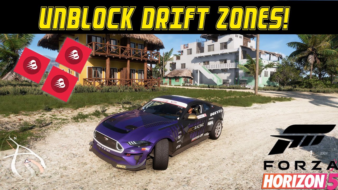 Forza Horizon 5 How to Unlock Drift Zones - Quick Guide - YouTube