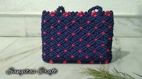 Macrame bag || Macrame Bag New Design || Dorir Bag