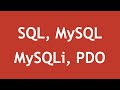 Dev Discuss In Arabic - What's SQL, MySQL, MySQLi, PDO?