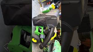 John Deere bag kit baffle install zero turn z320r